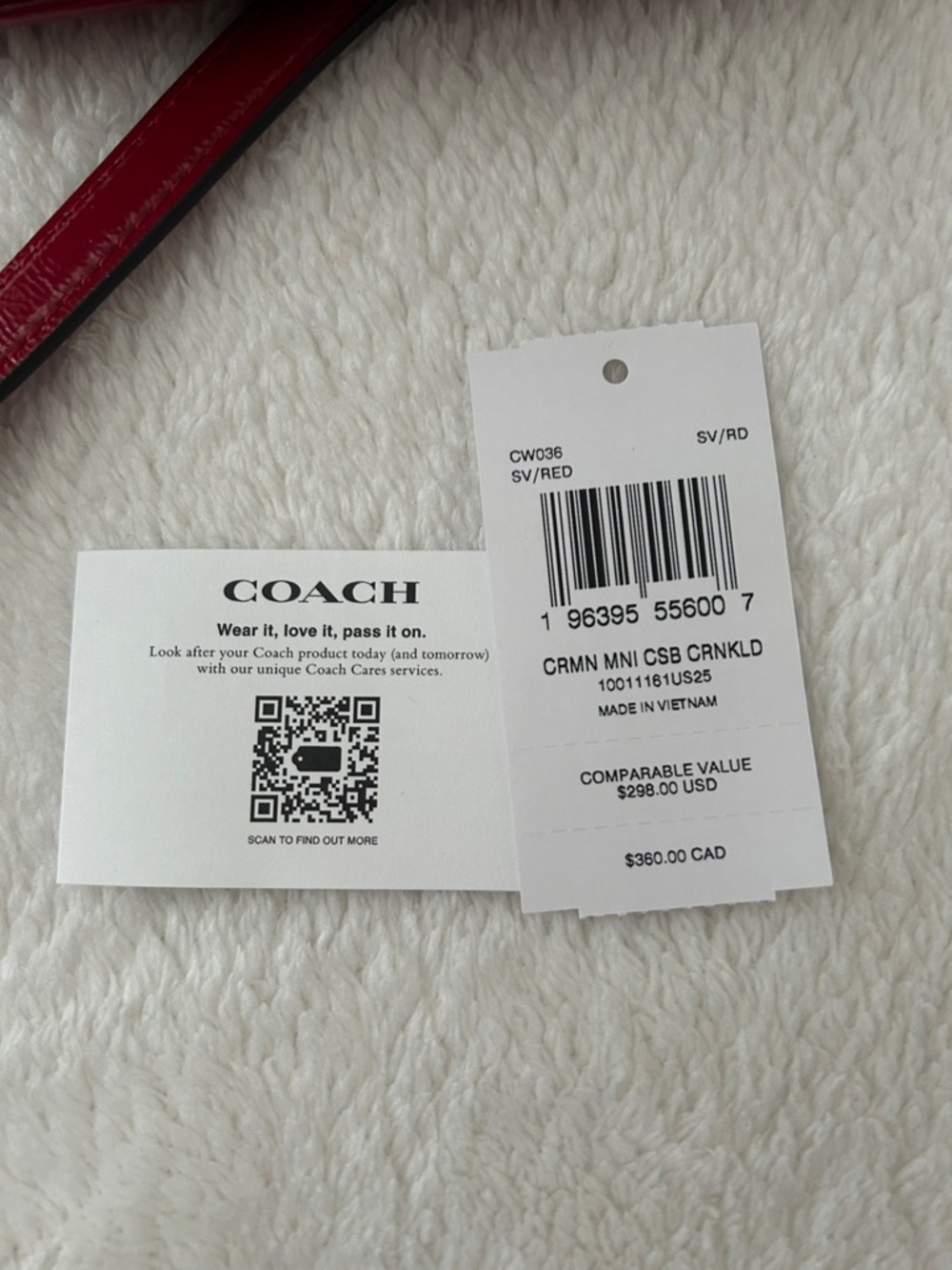 Coach Red Patent Leather bag - Picture 4 of 5